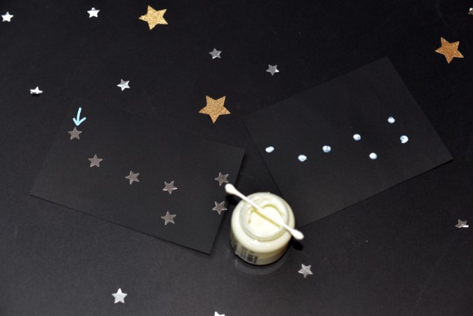 Glow in the dark constellation craft