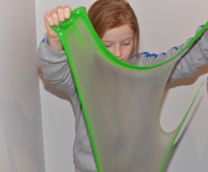 stretchy green Grinch Slime