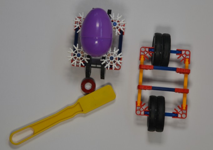 Magnet powered cares for EASTER - sTEM for kids #Easterscience