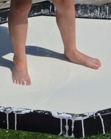 Giant oobleck tray