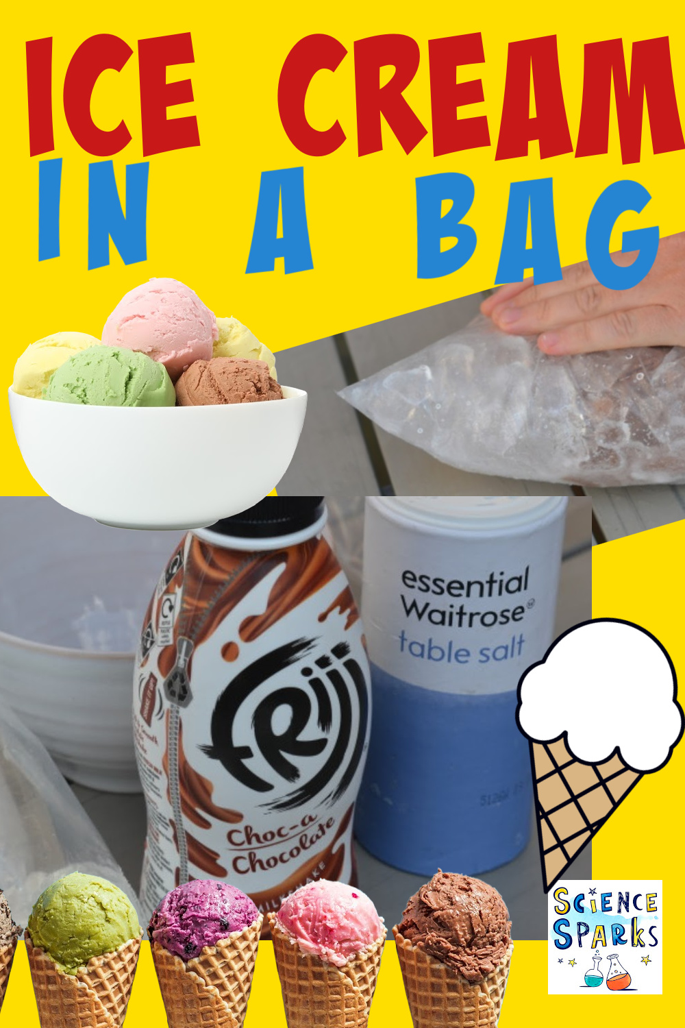 bar Balehval Håndværker Make Ice Cream in a Bag - Science Experiment for Kids