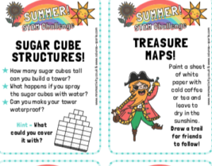 FREE STEM Challenge card printables