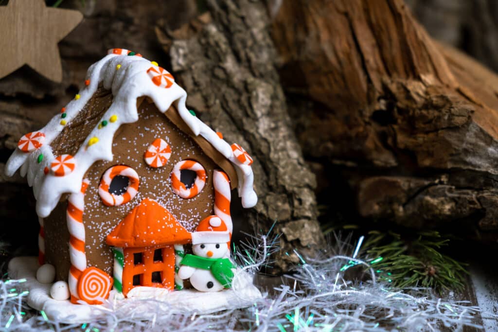 Halloween gingerbread house