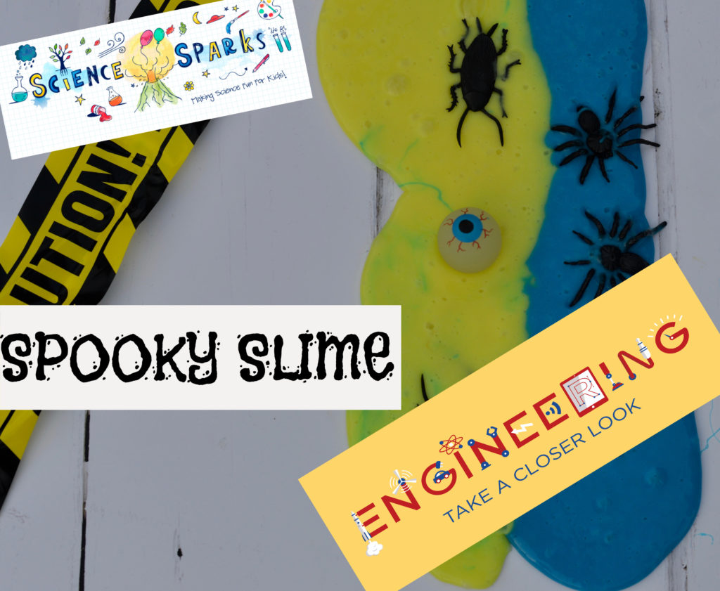 Spooky Slime made with no borax