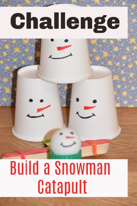 Snowman catapult