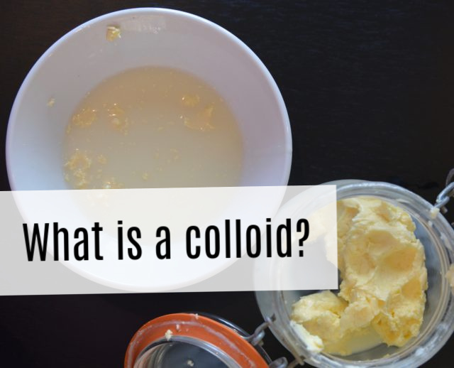 Colloids - image of butter made from cream