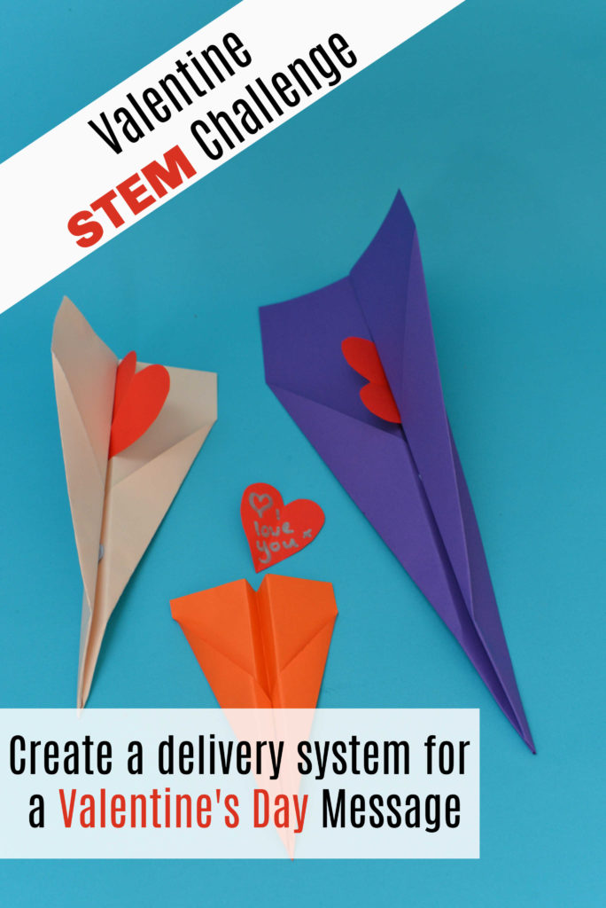 STEM Challenge for Valentine's Day - make a delivery system for a Valentine message