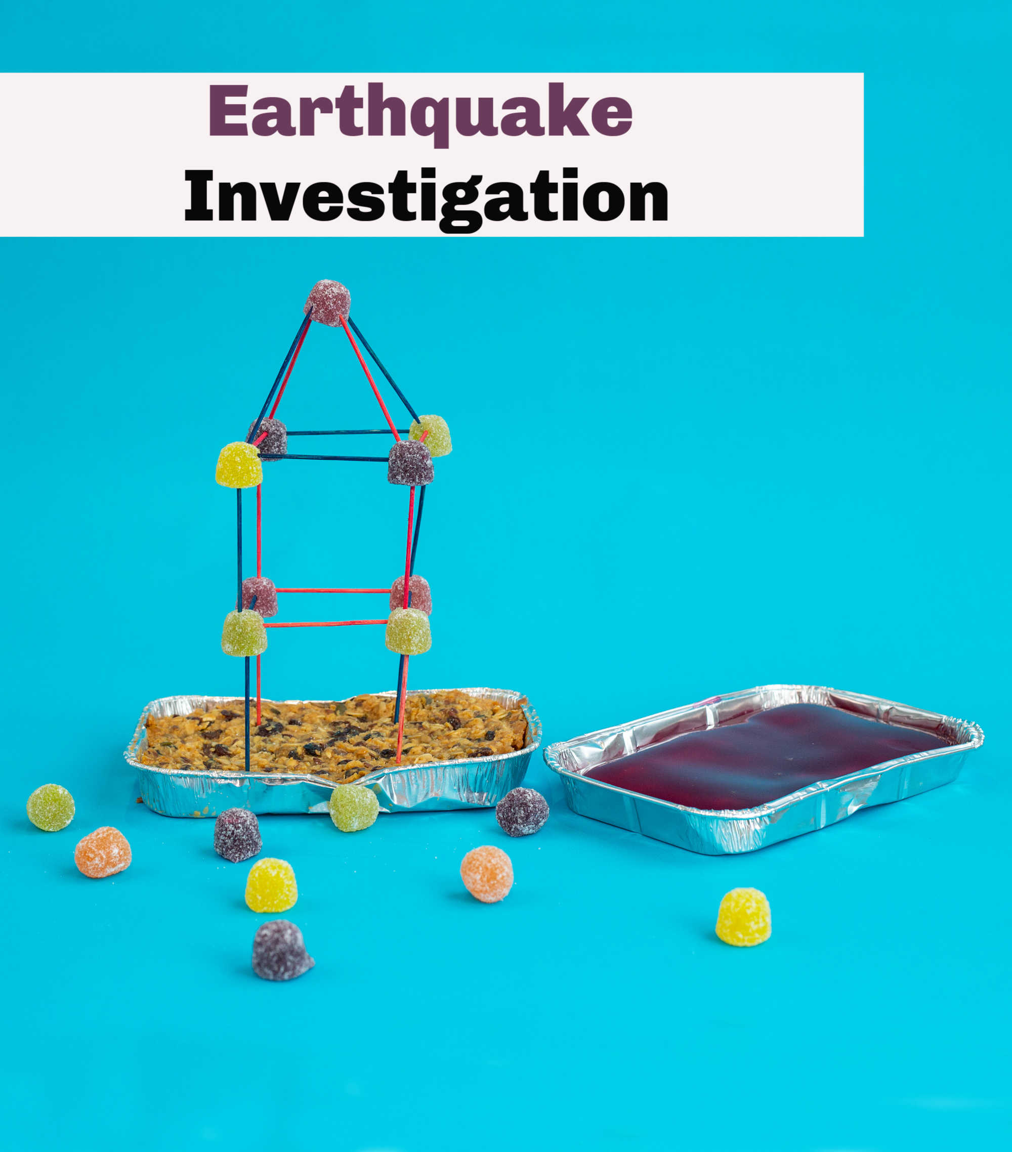 Earthquake investigation - Easy earthquake investigation for kids #earthquakescience #earthquakeexperiments