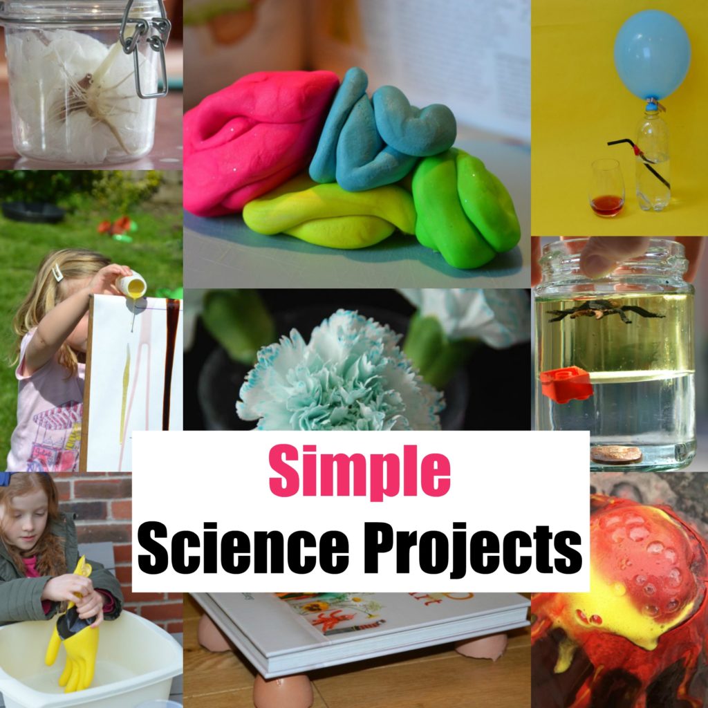 Awesome science projects - includes model brain, bean in a jar, air pressure demo and more.Simple science projects for kids #scienceprojects #scienceforkids