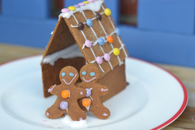 Homemade easy gingerbread house