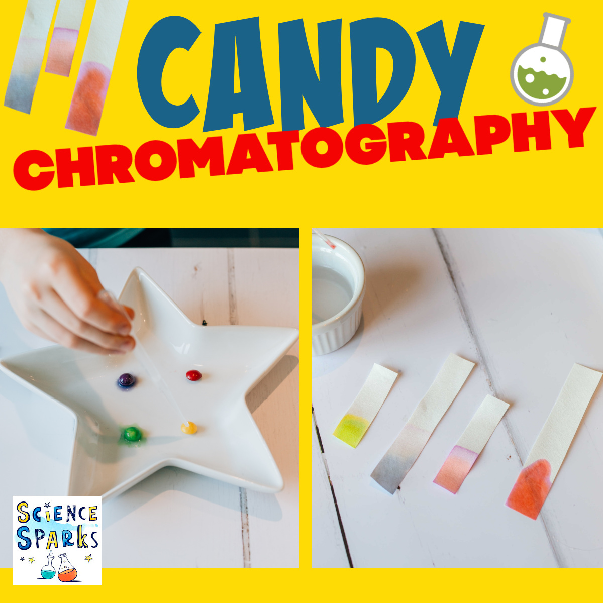 Candy chromatography experiment
