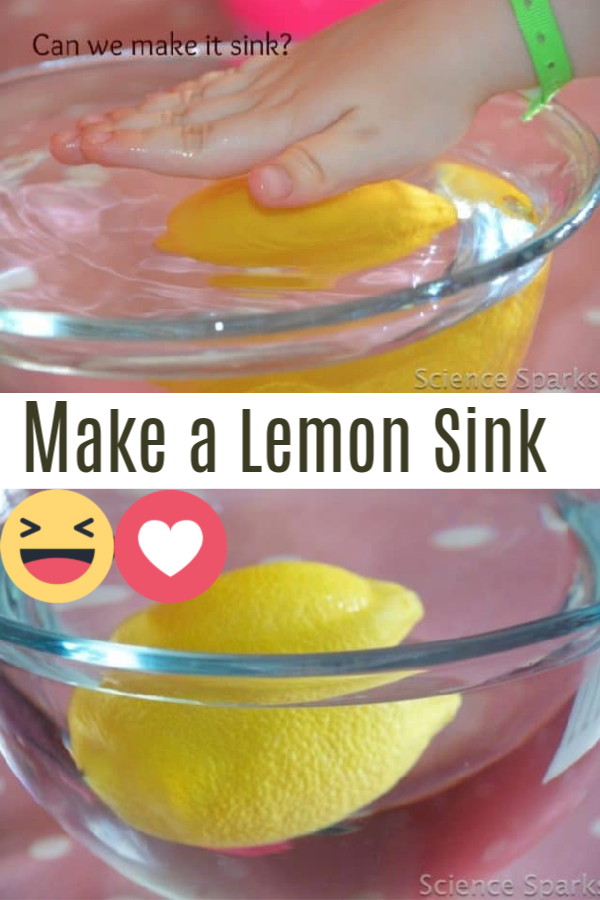 How to make a lemon sink Science Questions for Kids