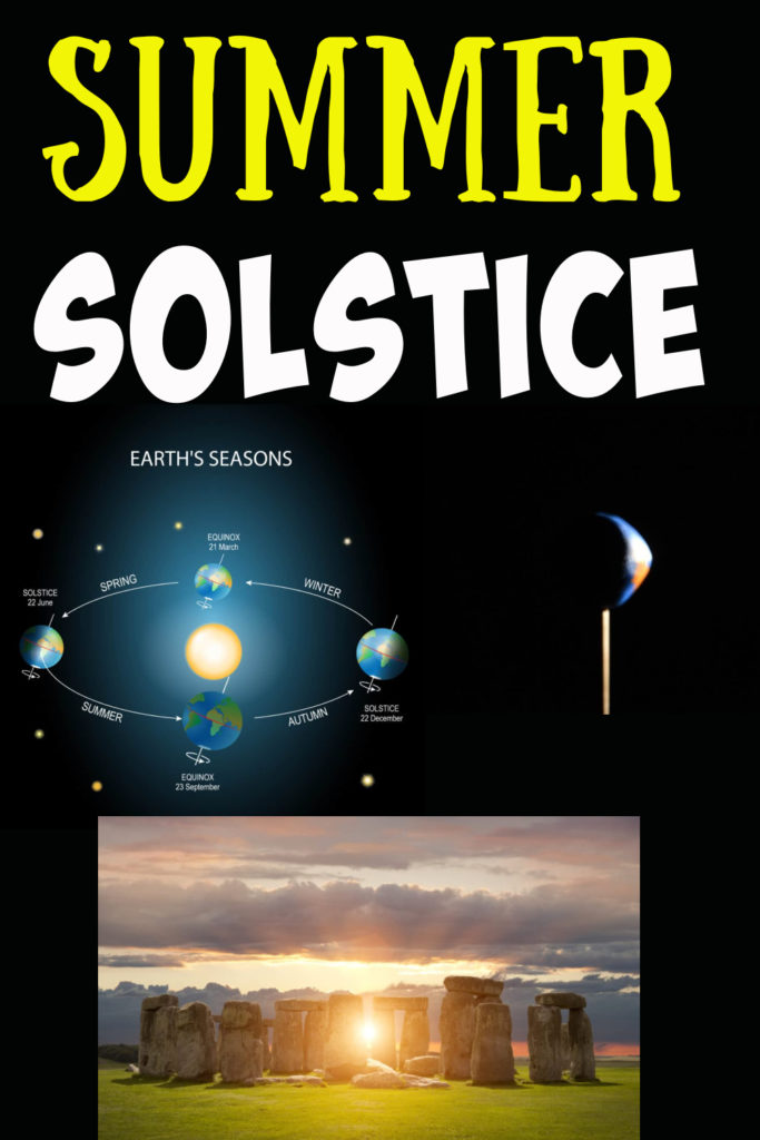 Image of Stonehenge, and the Earth's seasons for a why do we have a summer solstice science activity