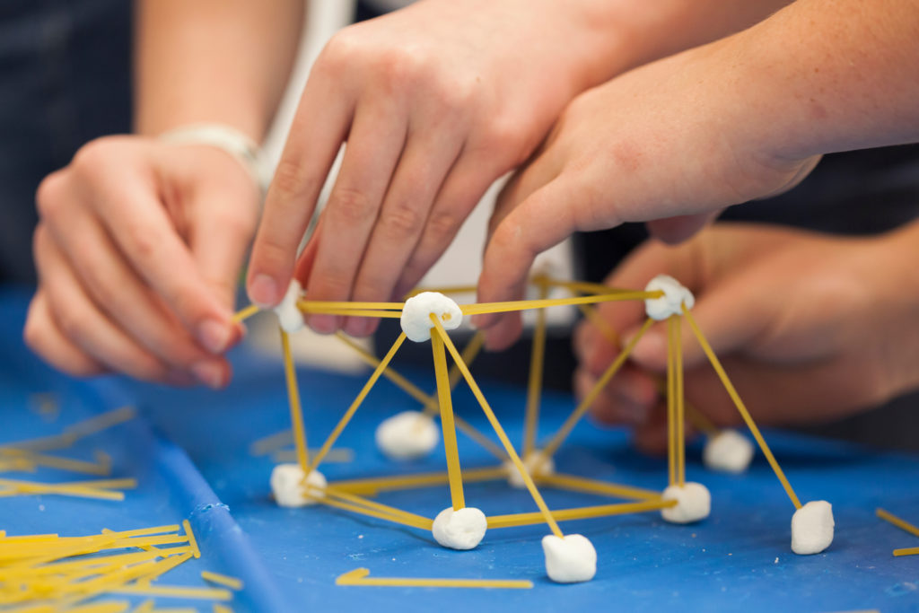 spaghetti and marshmallow structures