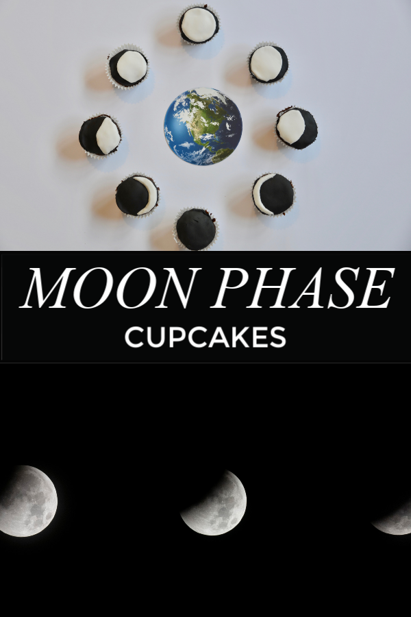 Cupcakes to illustrate the phases of the Moon