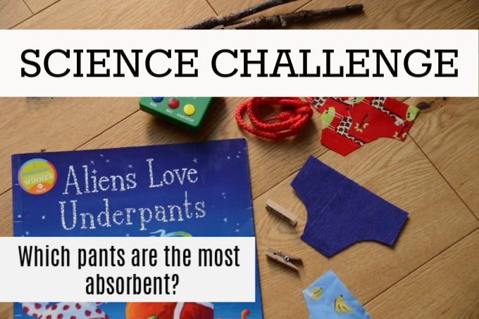 Science Challenge - Aliens in Underpants #stemforkids science challenges fo kids