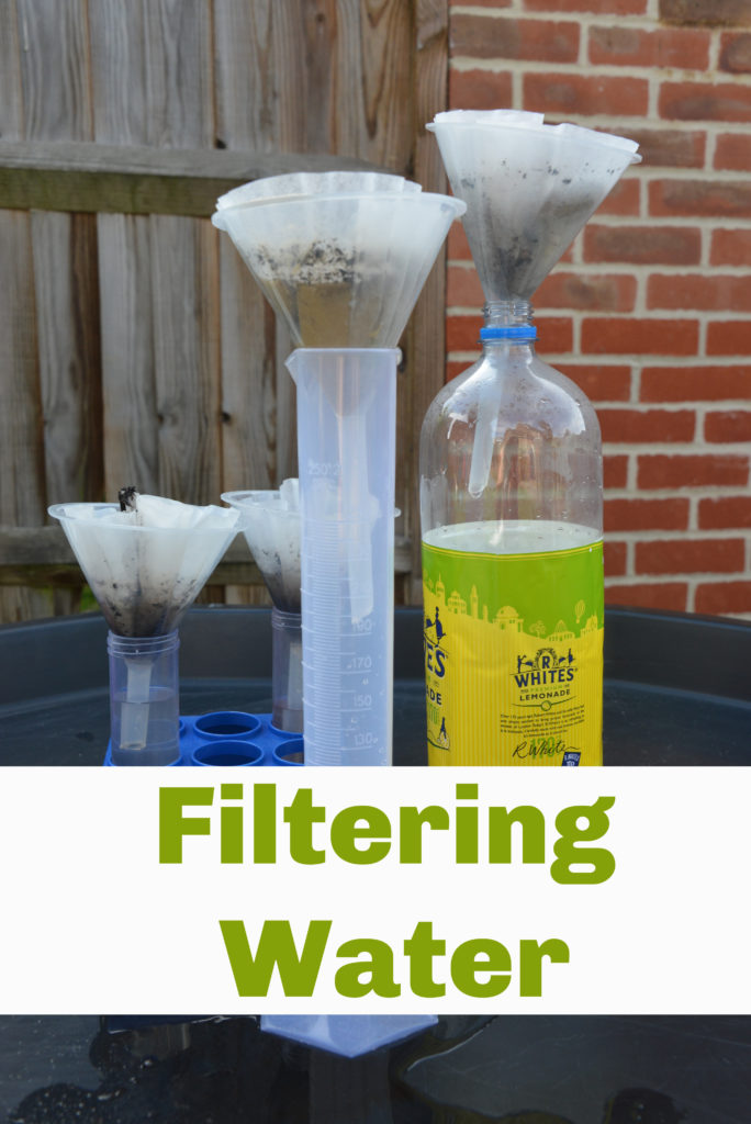 Homemade Water Filter Science Project - Filtering water science experiment for kids #scienceforkids #waterfilter #waterexperiments