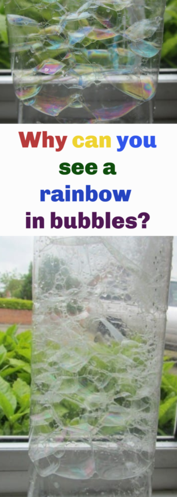 Why can you see a rainbow in bubbles? #Scienceforkids #sciencequestions