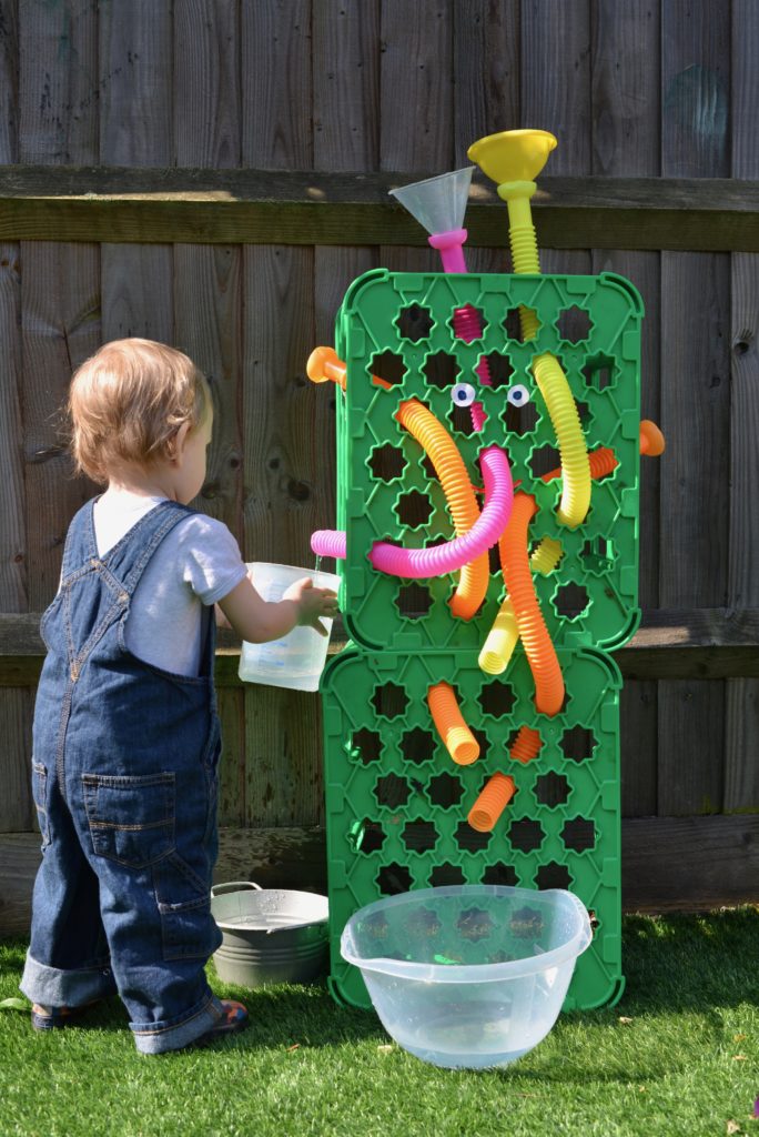 DIY Water Wall made using crates