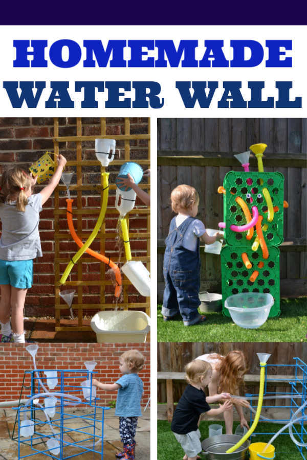 Homemade Water Wall - cool outdoor science for kids #waterwall #scienceforkids #outdoorscience #toddelractivities Easy DIY Water Wall