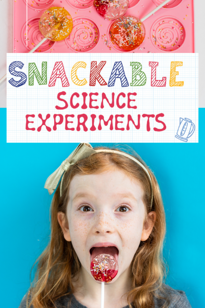 Snackable Science Experiments - 60 Edible Experiments for Kids - Book available now!! #sciencebooks #scienceforkids