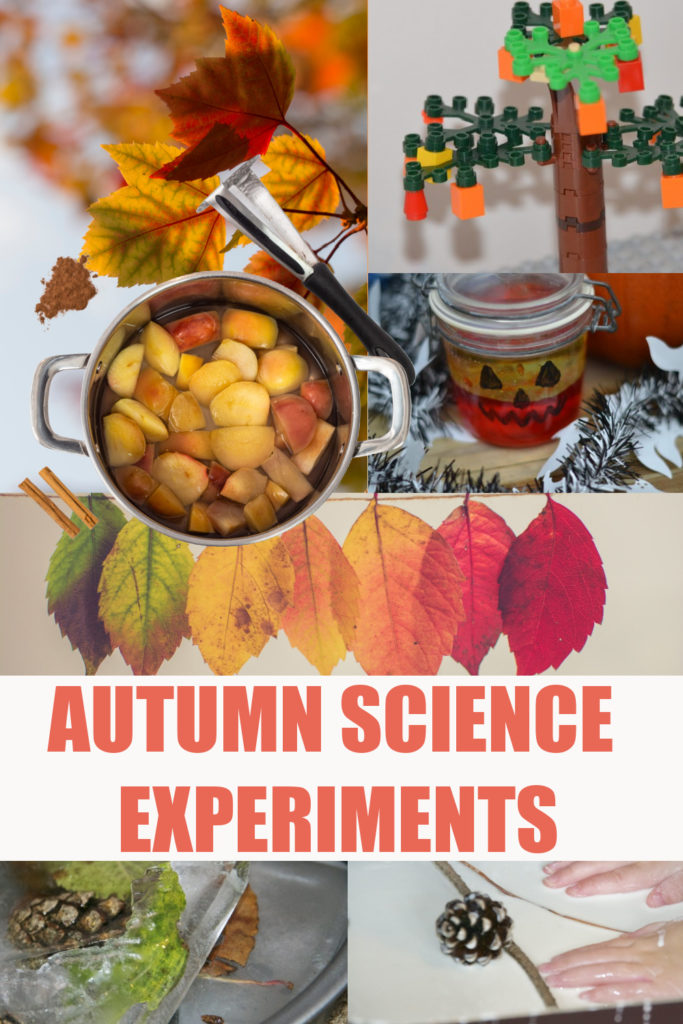 Awesome autumn science experiments for kids - pumpkin science, trees, leaves and more easy autumn science for kids #autumnscience #fallscience #scienceforkids #seasonsactivities