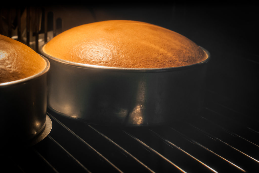 Browned cake. Discover the science of baking and learn about the Maillard reaction.