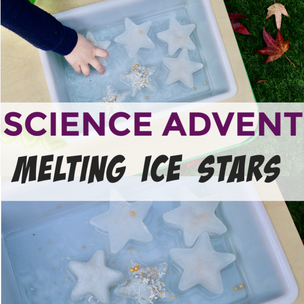 Ice Stars for ice activities for kids #winterscience #iceactivities #ice #iceexperiments #scienceforkids