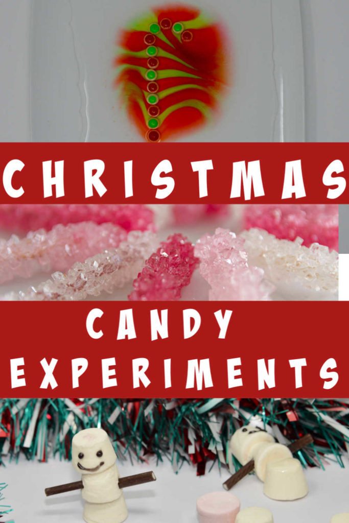 Awesome collection of Christmas Candy Experiments for kids #ChristmasScience #ChristmasCandy #ChristmasExperiments