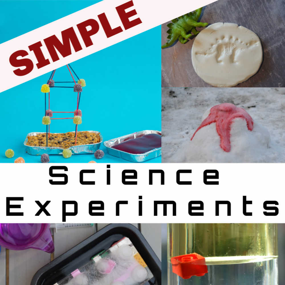 Fun collection of super simple science experiments for kids #simplescience #scienceforkids #easyscience #scienceexperimentsforkids