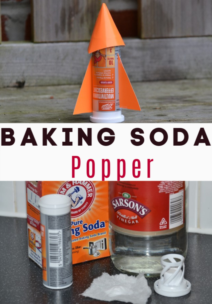 Fun Baking Soda Popper - use baking soda and vinegar to make a canister POP!! #scienceforkids #funscience