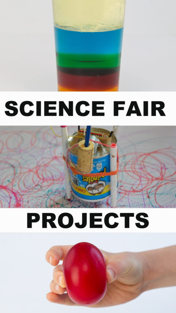 Awesome Science Fair Projects for kids of all ages. Make a density jar, drawing robots and lots more #sciencefair #scienceprojects #scienceforkids