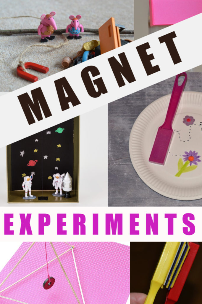 Easy Magnet Experiments for kids. Defy gravity, go magnet fishing, make a magnet maze and lots more magnet science 