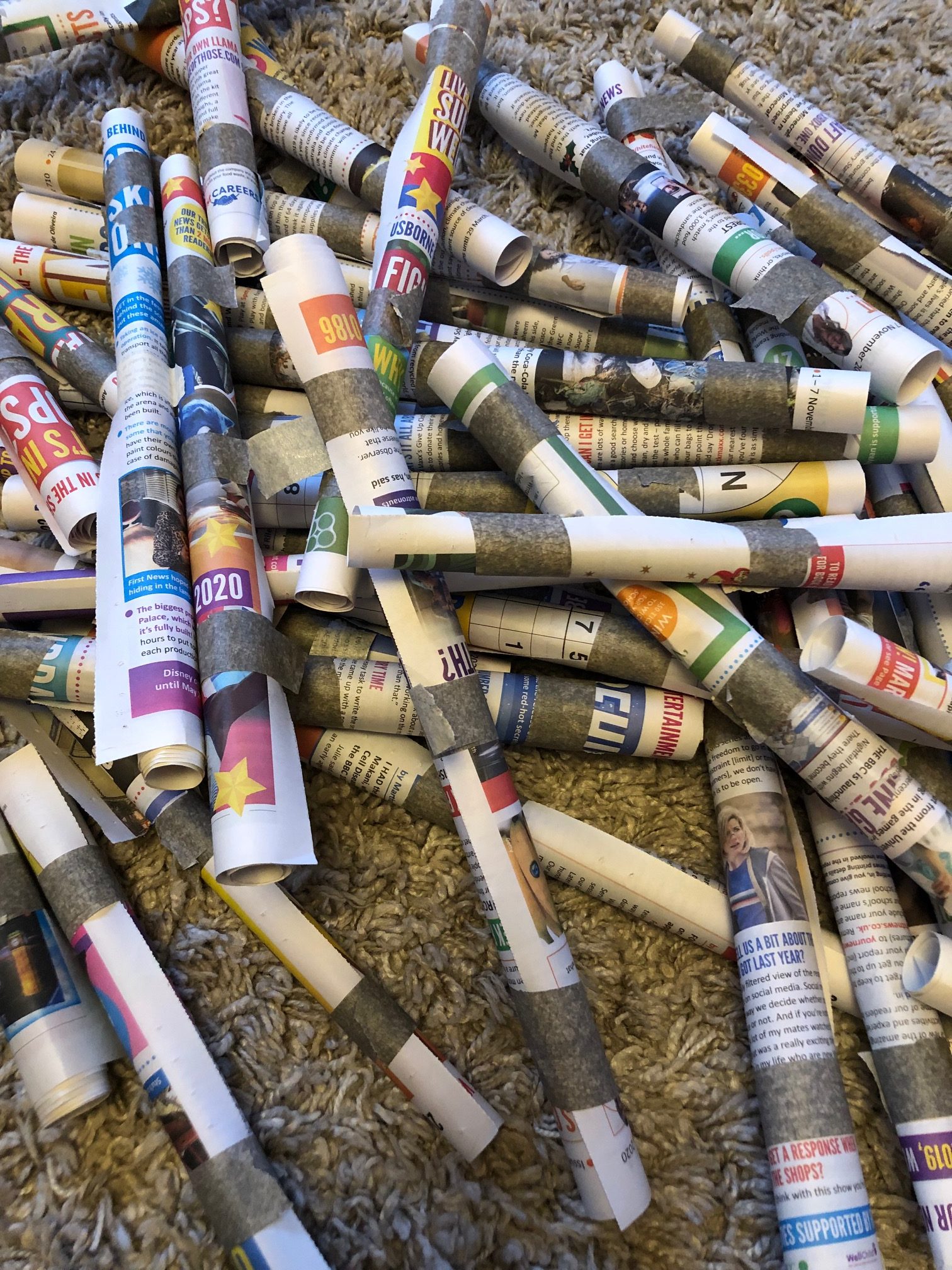 Easy Newspaper STEM Challenges for Kids