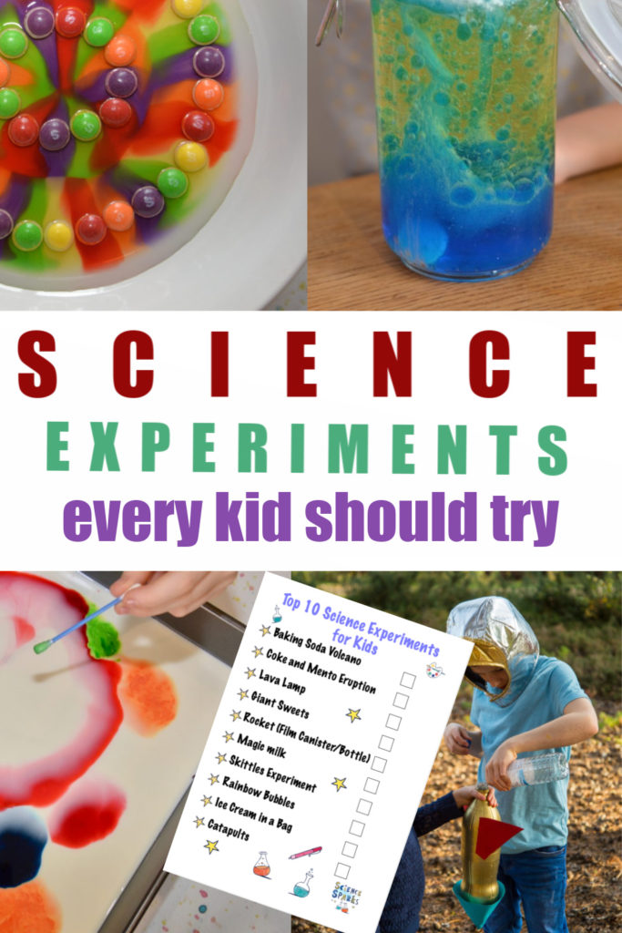 Top 10 science experiments for kids - science experiments every kid should do at least once #scienceforkids #scienceexperiments includes free downloadable checklist