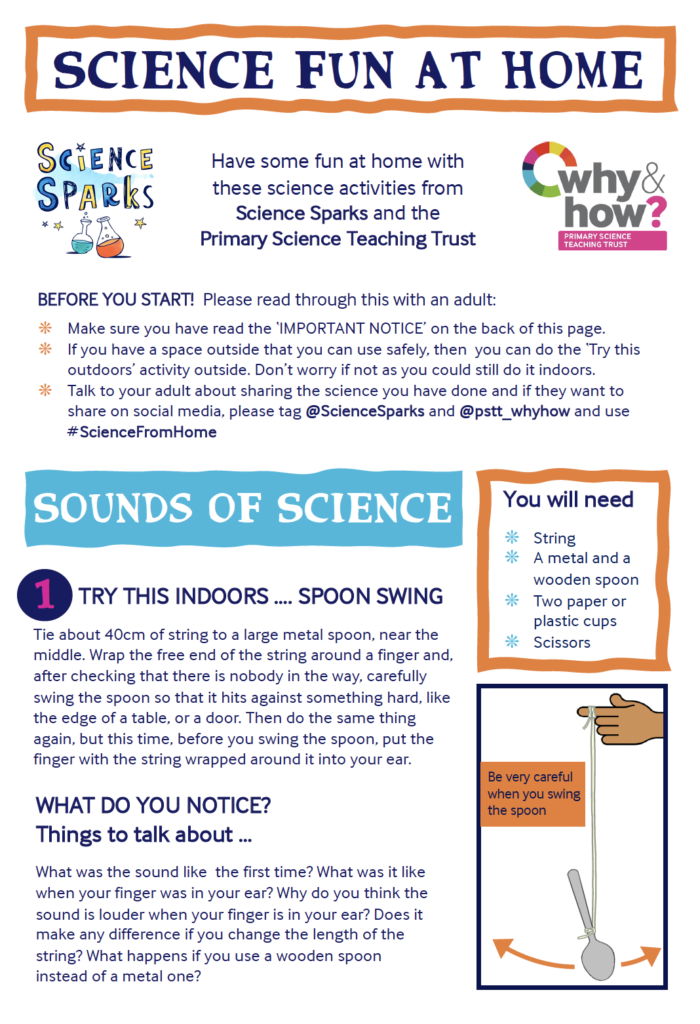 Science Fun at Home - Sound Experiments