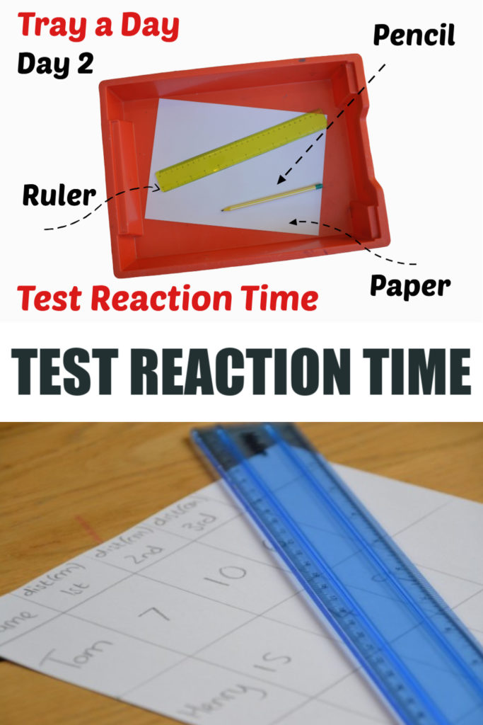 reaction time test with ruler