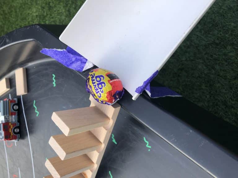 Egg chain reaction for kids