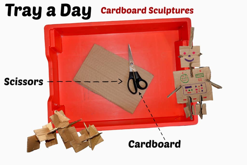 Materials needed to craft with cardboard