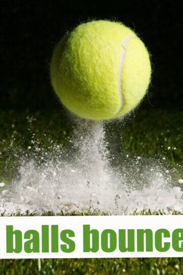 Tennis ball bouncing