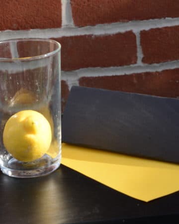 Inertia lemon drop experiment