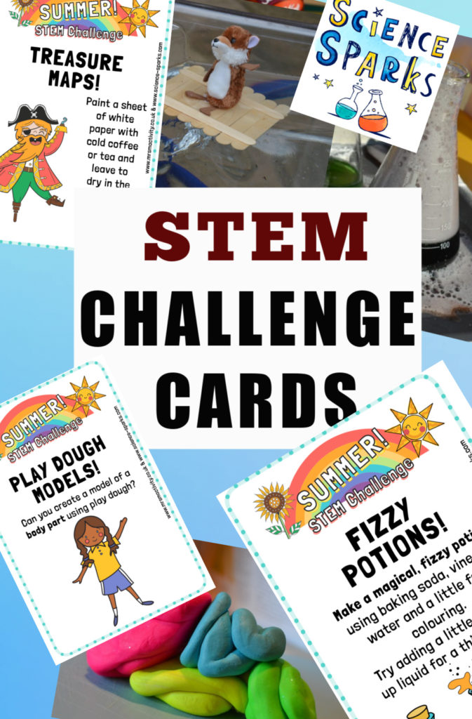 Easy summer STEM Challenges for kids with printable STEM Challenge cards #scienceforkids #summerscience #STEMChallenges