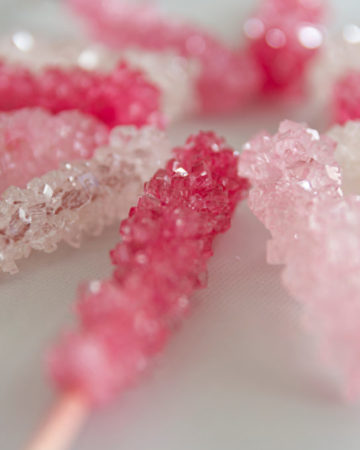 lollypops made from sugar crystals