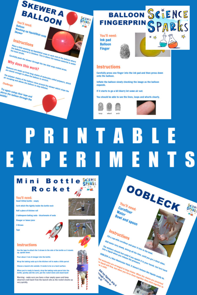 Collection of printable experiment sheets. FREE experiments to download #scienceexperiments #freeprintables