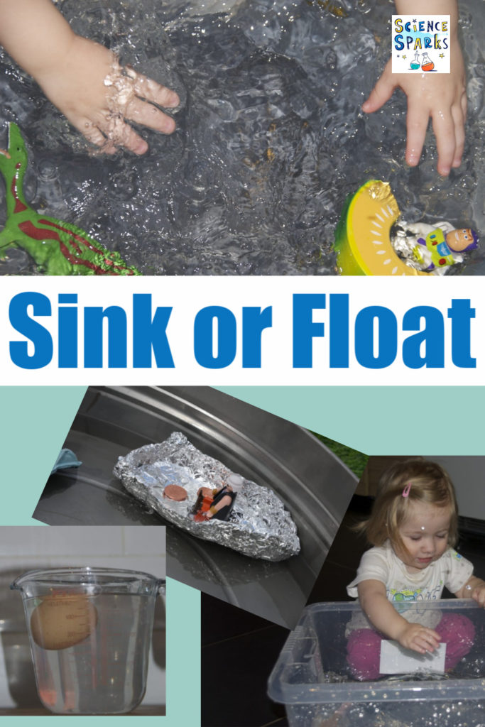 Collage or sink or float experiments for kids #scienceforkids #sinkorfloat #EYFS #ScienceforEYFS