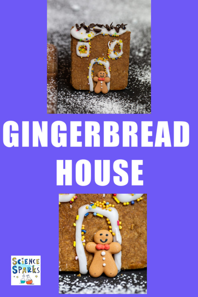 Build a gingerbread house experiment for kids