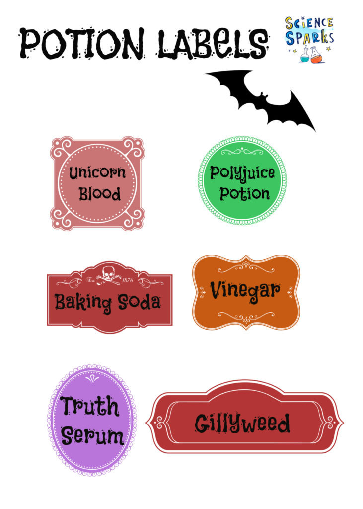 Harry Potter Potion Labels