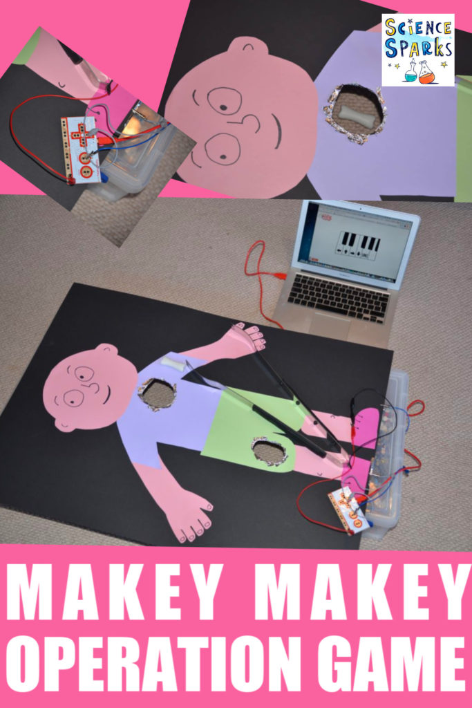 Giant Makey Makey Operation game - make a huge operation game with a Makey Makey! #MaekyMakeyProjects #techprojects #scienceprojects