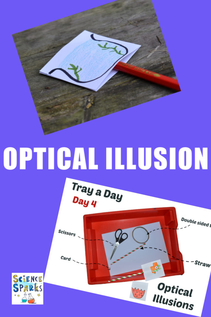 Optical Illusion collage and experiment instructions