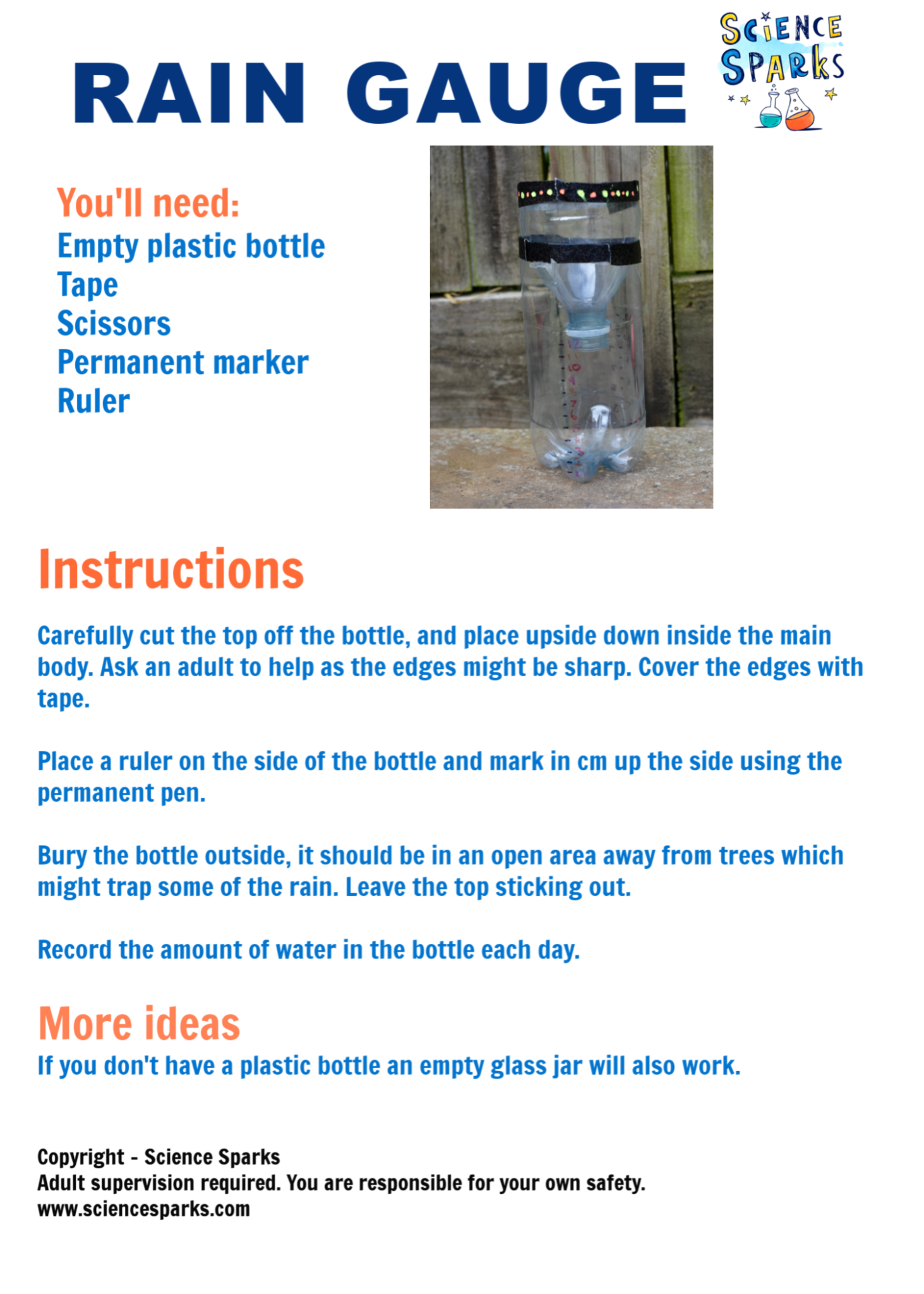 Weather Science How to Make a Rain Gauge
